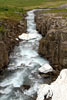 De rivier Hallardalsá net voor hij Goðafoss nadert om naar beneden te vallen op de Westfjorden
