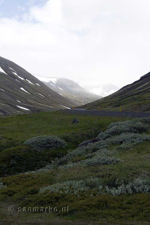 De schitterende natuur onderweg naar Reyðarfjörður in IJsland