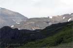 Uitzicht vanaf de weg tussen Höfn en Egilsstaðir richting Lónsöræfi in IJsland