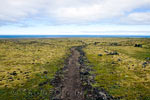 Aan het begin van de wandeling naar de Klukkufoss Klokwaterval op Snæfellsnes