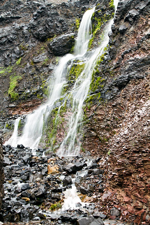 Aan het einde van de kloof Ránagil deze mooie waterval in IJsland