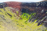 De schitterende kleuren van de krater Rauðhóll tijdens de wandeling op Snæfellsnes