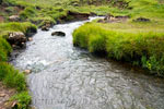 De warme rivier door Reykjadalur wordt gebruikt ook als hot springs in de natuur