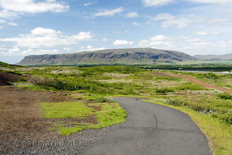 Uitzicht op de natuur bij Ingólfsfjall bij Selfoss in IJsland