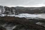 De gletsjer Svínafellsjökull bij Skaftafell Nasjonal Park in IJsland