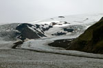Uitzicht over de Skaftafellsjökull vanaf het Sjónarnípa wandelpad