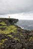 De Skalasnagi vuurtoren op het meest westelijke punt van Snæfellsnes op IJsland