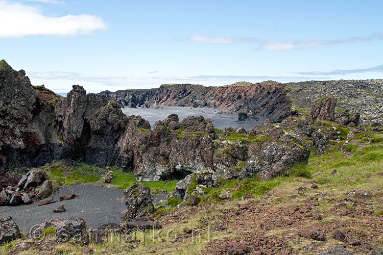 Mooie lavavelden aan de west en zuidkant van Snæfellsnes op IJsland