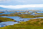 Het prachtige meren landschap gezien vanaf de Helgafell op Snæfellsnes