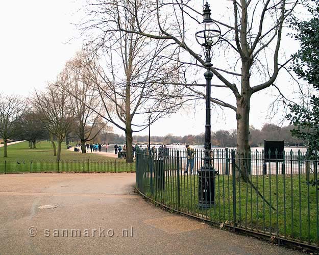 Een ingang van Hyde Park in Londen