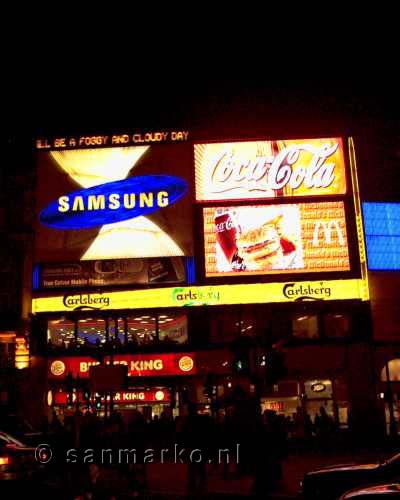 Reclame op Piccadilly Circus