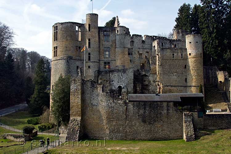 Aan het einde van de wandeling nog een mooi uitzicht over Chateau Beaufort