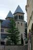 De kerktorens van de Abdij van Echternach in Luxemburg