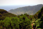Het uitzicht vanaf Bica de Cana richting São Vicente op Madeira