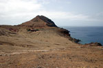 Het eindpunt de wandeling van Ponta de São Lourenço op Madeira