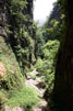 Het wandelpad door een smal zijdal bij Ribeira da Janela op Madeira