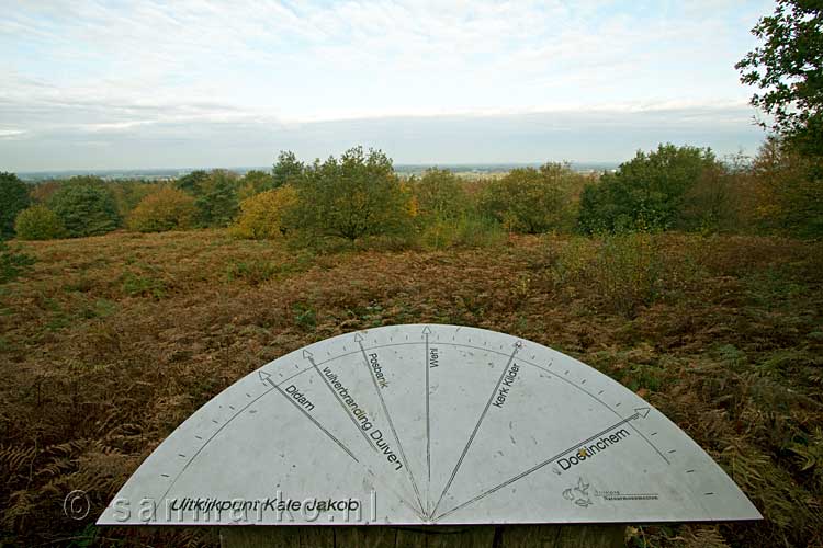 Het uitzichtpunt de Kale Jacob in het Bergherbos in Montferland