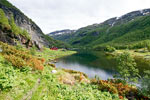 Een schitterend uitzicht over de Aurdalsvatnet aan het eind van de wandeling