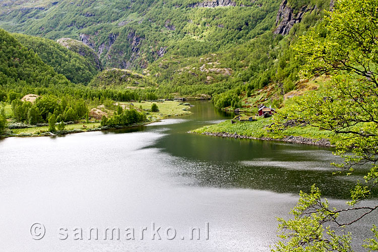 Een laatste blik op het schitterende Aurlandsdalen in Noorwegen