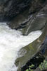 Mooie uitgesleten stenen bij de waterval in Høvringen in Rondane Nasjonal Park