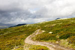 Op de terugweg naar Høvringen dit schitterende uitzicht vanaf het wandelpad