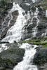 Vanaf een parkeerplaats deze gave waterval in Jotunheimen Nasjonal Park