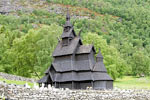 De Staafkerk in Borgund in het Lærdal het beginpunt van de wandeling