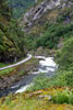 Vanaf het wandelpad een schitterend uitzicht over de Lærdalselva in het Lærdal