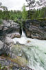 De schitterende Fallfossen in de Grimsdalen in Rondane Nasjonal Park