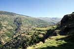 Een van de eerste uitzichten over de Sierra Nevada tijdens de wandeling bij Capileira