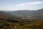 Het uitzicht over Orgiva en de Alpujarras in de Sierra Nevada in Spanje