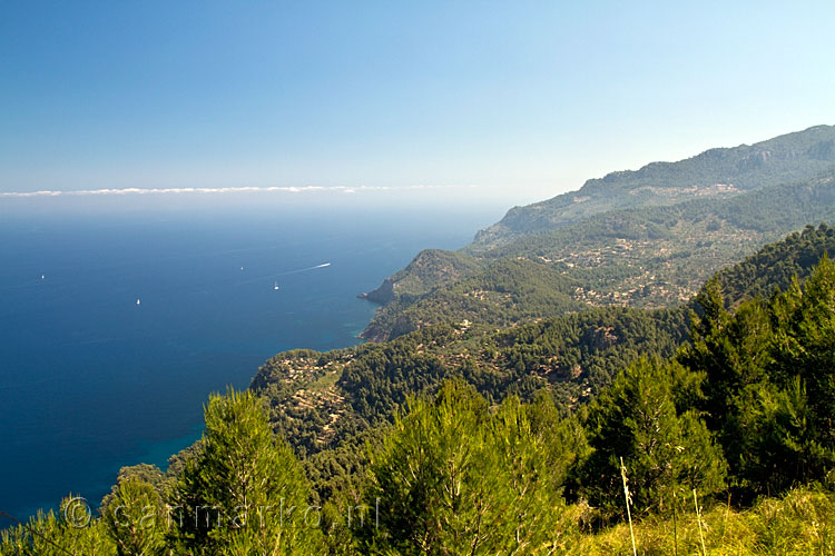 De westkust van Serra de Tramuntana op Mallorca