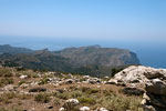 Het uitzicht over de bergen in het zuiden van Mallorca