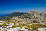 De Galatzó en de Serra de Tramuntana vanaf de top van de Mola de S'Esclop