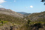 Het wandelpad (de GR 221) door de dalen bij S'Arracó op Mallorca in Spanje