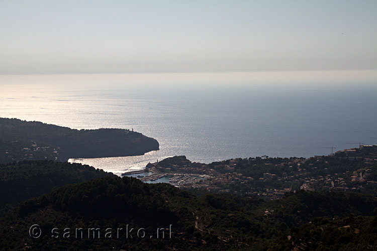 Het uitzicht op Mallorca op een van de miradors door de Serra de Tramontana