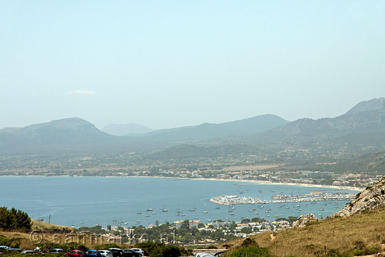 Uitzicht op Port de Pollença op Mallorca