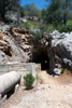 De laatste tunnel van de tunnelwandeling bij Tossals Verds op Mallorca