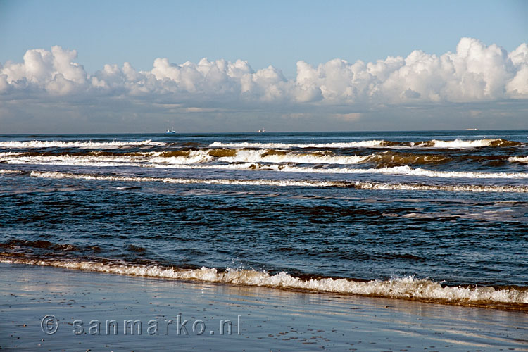 Golven in de Noordzee bij Terschelling