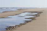 Uitzicht over het strand van Terschelling