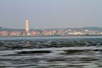 West-Terschelling vanaf de veerboot richting Harlingen