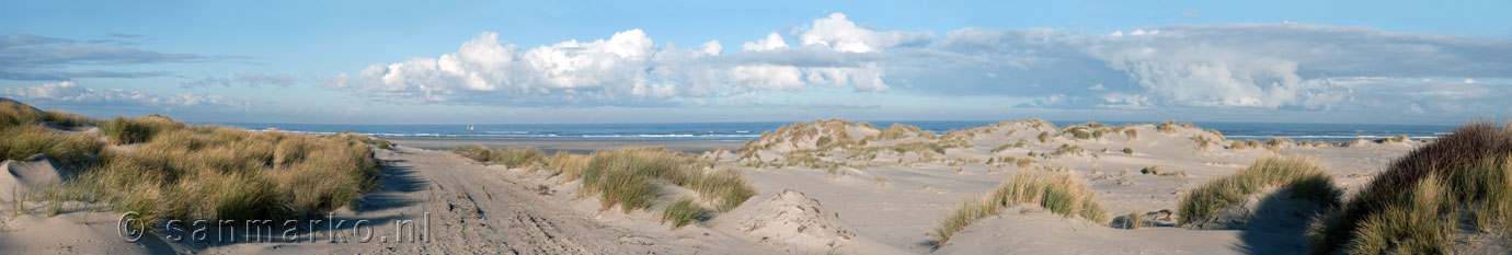 Panorama van de duinen van Terschelling