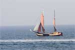 Tweemaster op de Waddenzee