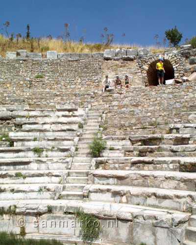 De tribunes van het Odeon in Efeze