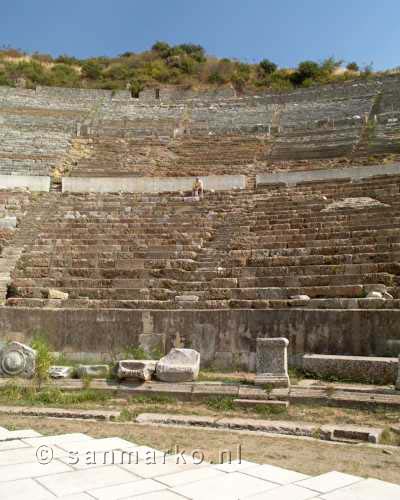 Het Romeinse amphitheater van Efeze