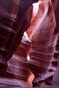 De vorm van Antelope Canyon door wind en water