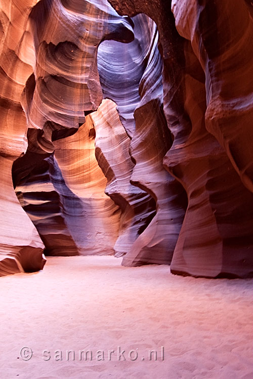 Aan het begin van Antelope Canyon, Arizona