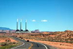 Het Navajo Generating Station energie centrale bij Page in Arizona