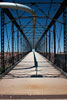 Oude hangbrug over de Little Colorado bij Cameron in Arizona