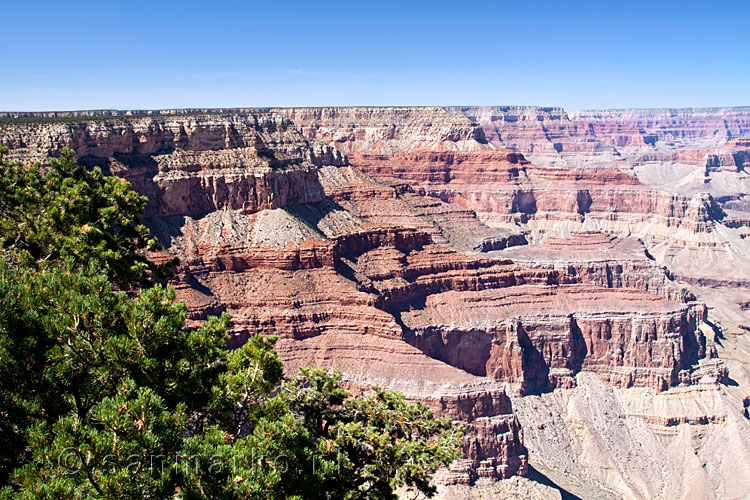 Uitzicht van Grand Canyon bij Hermits Rest